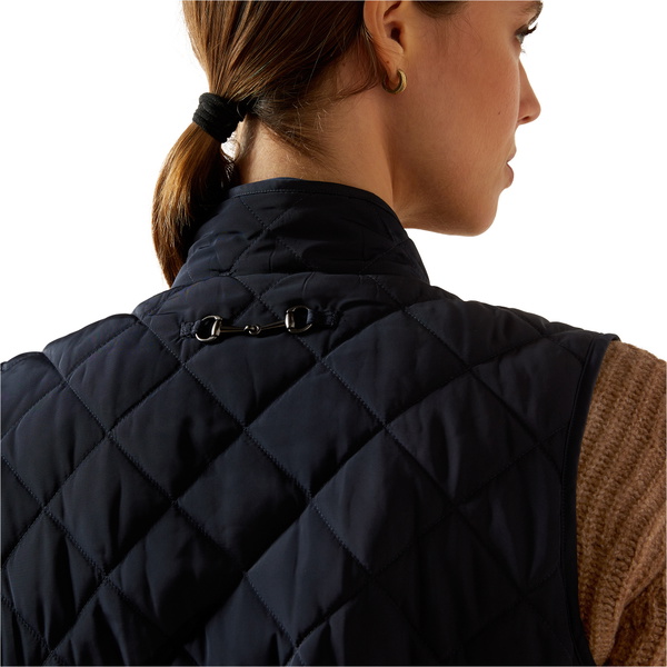 2026 Ariat Womens Woodside Vest 10062688 - Navy / Navy Floral Print